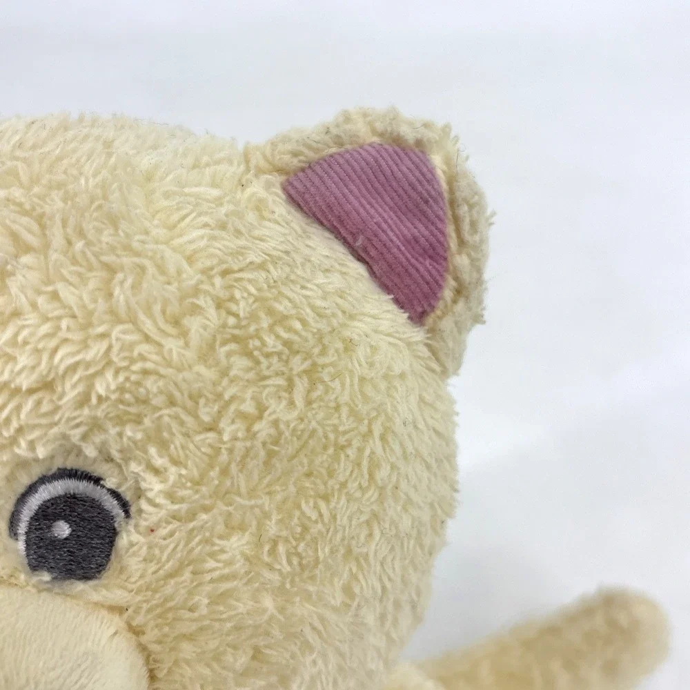 First & Main Yellow Kitty Cat Plush Lovey Plaid Heart Tender Friend‎ Ashley